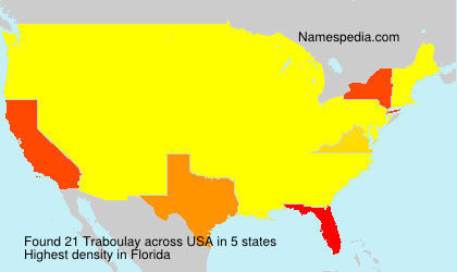 Surname Traboulay in USA Surname Traboulay in USA