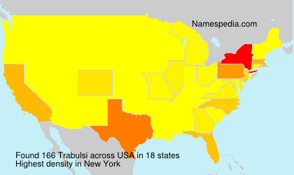Surname Trabulsi in USA Surname Trabulsi in USA