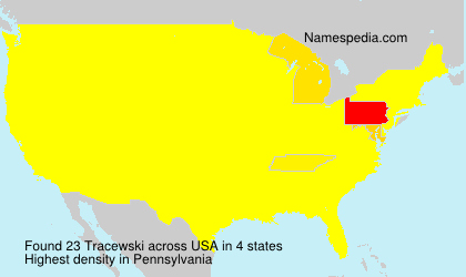Surname Tracewski in USA Surname Tracewski in USA