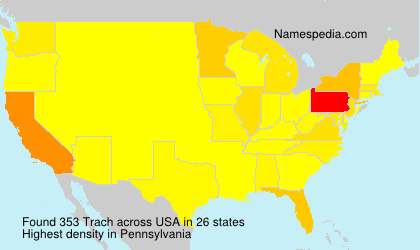 Surname Trach in USA Surname Trach in USA