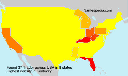 Surname Trador in USA Surname Trador in USA