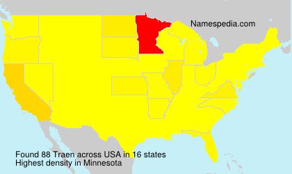 Surname Traen in USA Surname Traen in USA