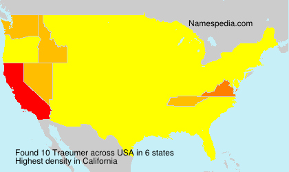 Surname Traeumer in USA Surname Traeumer in USA