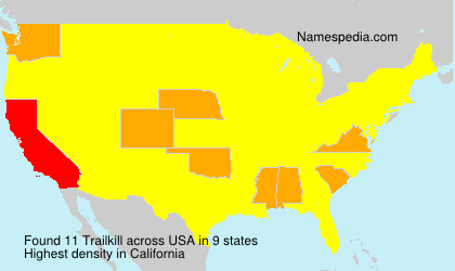 Surname Trailkill in USA Surname Trailkill in USA