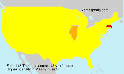 Surname Trakadas in USA Surname Trakadas in USA