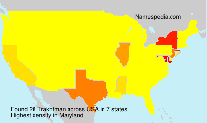 Surname Trakhtman in USA
