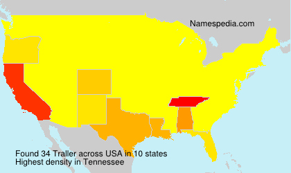Surname Traller in USA Surname Traller in USA