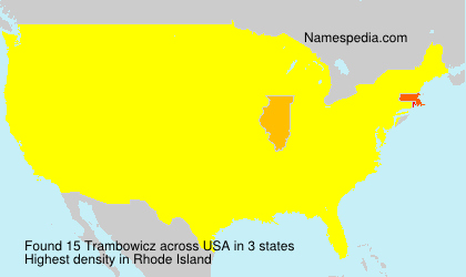 Surname Trambowicz in USA Surname Trambowicz in USA