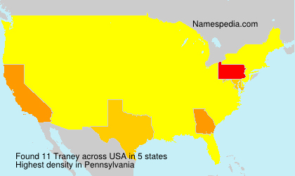 Surname Traney in USA Surname Traney in USA