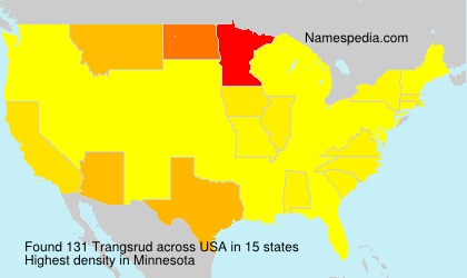 Surname Trangsrud in USA Surname Trangsrud in USA