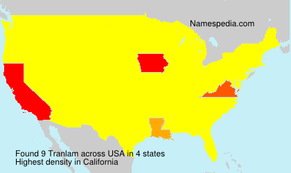 Surname Tranlam in USA Surname Tranlam in USA