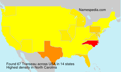 Surname Transeau in USA Surname Transeau in USA