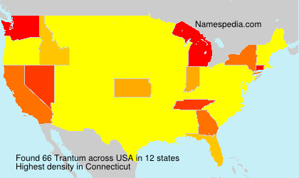 Surname Trantum in USA Surname Trantum in USA