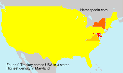Surname Traskey in USA Surname Traskey in USA