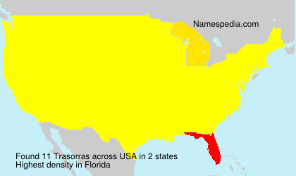 Surname Trasorras in USA Surname Trasorras in USA
