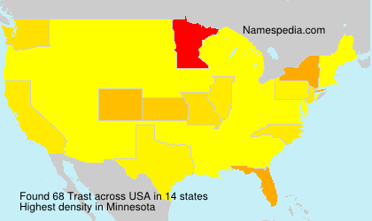 Surname Trast in USA Surname Trast in USA