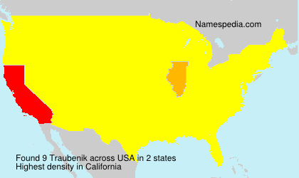 Surname Traubenik in USA Surname Traubenik in USA