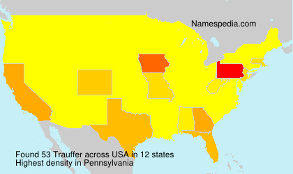 Surname Trauffer in USA Surname Trauffer in USA