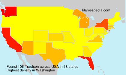 Surname Traulsen in USA Surname Traulsen in USA