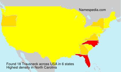 Surname Trausneck in USA Surname Trausneck in USA