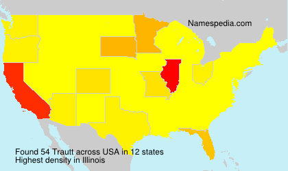 Surname Trautt in USA Surname Trautt in USA