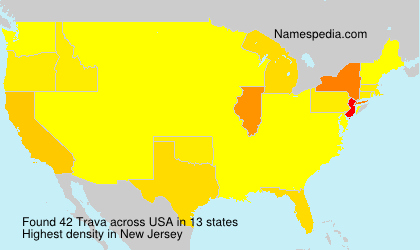 Surname Trava in USA Surname Trava in USA