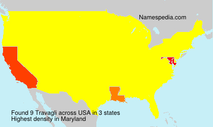 Surname Travagli in USA Surname Travagli in USA