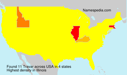 Surname Travar in USA Surname Travar in USA