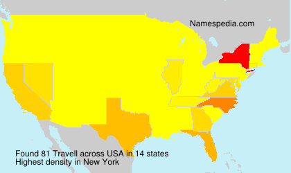 Surname Travell in USA Surname Travell in USA
