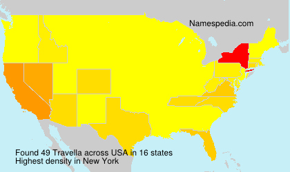 Surname Travella in USA Surname Travella in USA