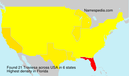 Surname Traviesa in USA Surname Traviesa in USA