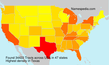 Surname Travis in USA Surname Travis in USA