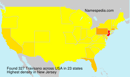 Surname Travisano in USA Surname Travisano in USA