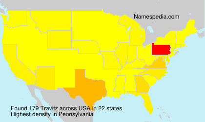 Surname Travitz in USA Surname Travitz in USA
