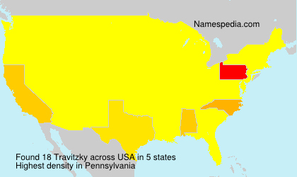 Surname Travitzky in USA Surname Travitzky in USA