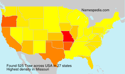 Surname Traw in USA Surname Traw in USA