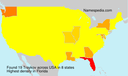 Surname Traykov in USA Surname Traykov in USA