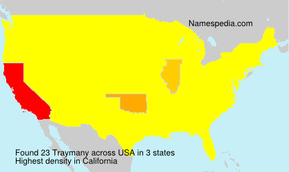 Surname Traymany in USA Surname Traymany in USA