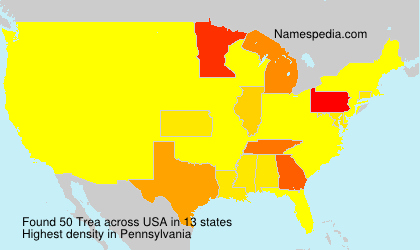 Surname Trea in USA Surname Trea in USA