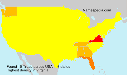 Surname Tread in USA Surname Tread in USA