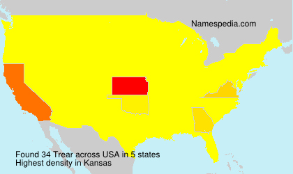 Surname Trear in USA Surname Trear in USA