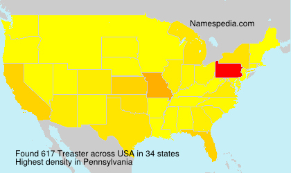 Surname Treaster in USA Surname Treaster in USA