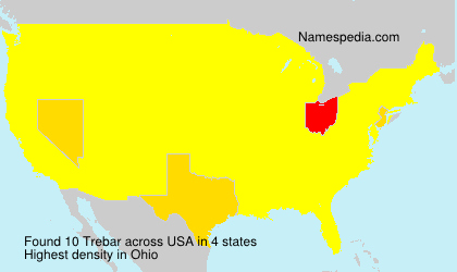 Surname Trebar in USA Surname Trebar in USA