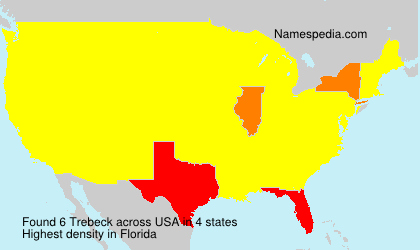 Surname Trebeck in USA Surname Trebeck in USA