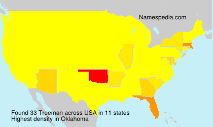 Surname Treeman in USA Surname Treeman in USA