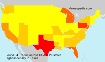Surname Treena in USA Surname Treena in USA