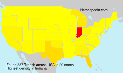 Surname Treesh in USA Surname Treesh in USA