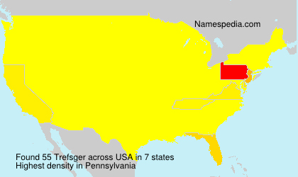 Surname Trefsger in USA Surname Trefsger in USA