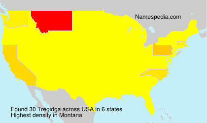 Surname Tregidga in USA Surname Tregidga in USA