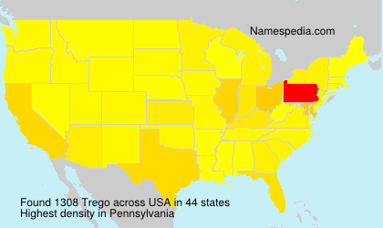 Surname Trego in USA Surname Trego in USA